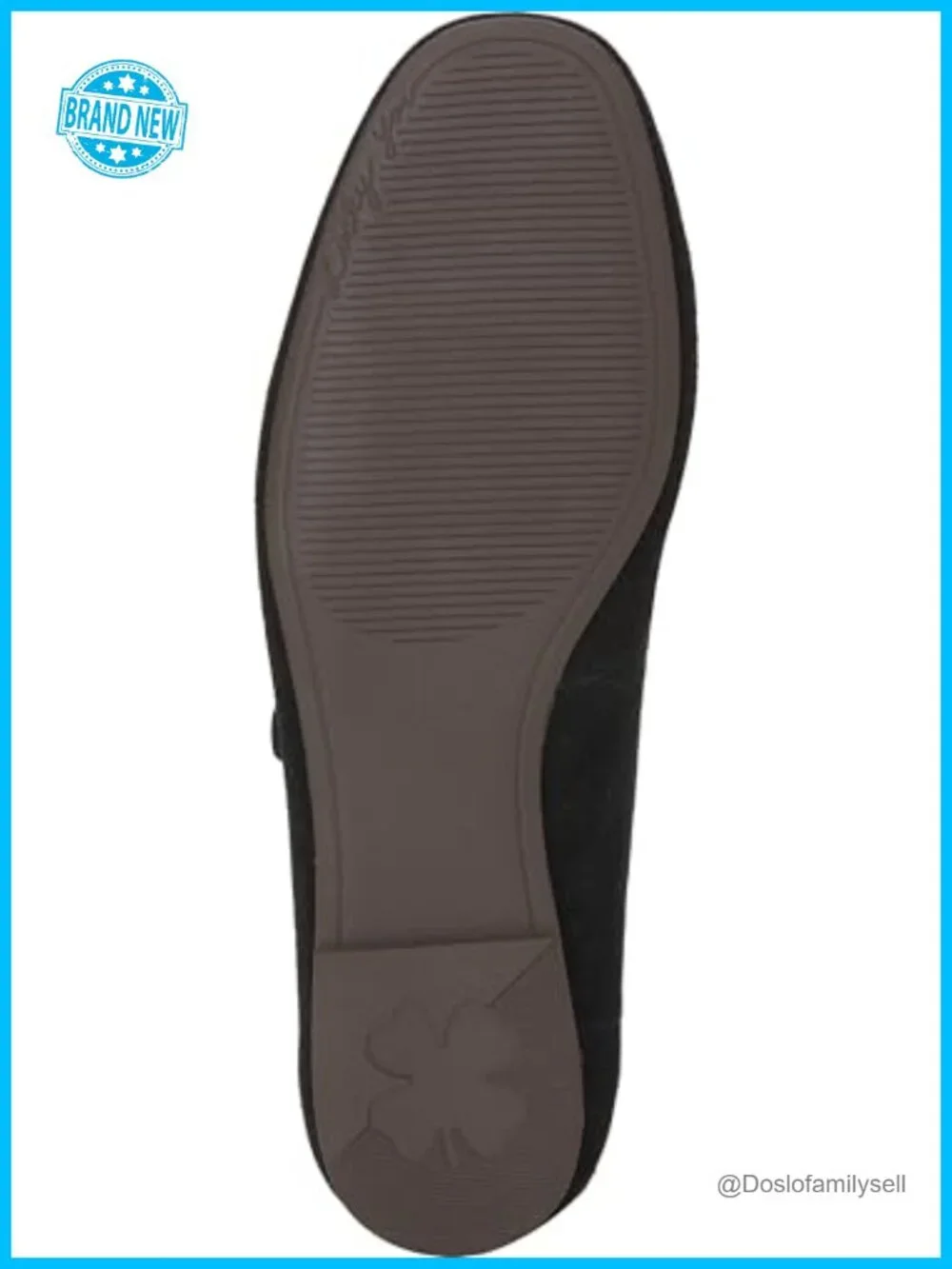 Perforated Suede Mary Jane Flats with Buckle Closure